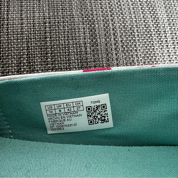 Toms Alpargata Nurse Appreciation Shoes Size W10 - Picture 8 of 9